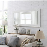 New White 24" x 60" Dance Mirror Full Length Mirror Dance Studio Mirrors for Wall Dance Mirrors for Home Studio Full Body Mirrors for Home Large Floor Mirror Activity Mirrors for Studio Gym Yoga Fitness by Dogwood